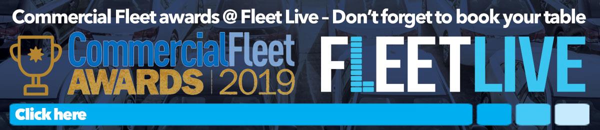 Fleet Live hero banner, click here to book a table at the Commercial Fleet awards 2019
