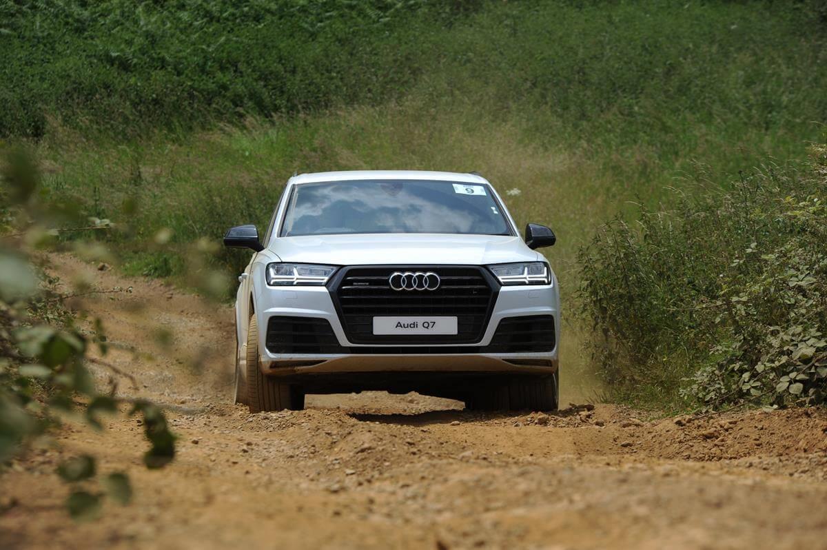 Audi Q7 on off-road course